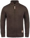 Strickjacke SOLID "Strickjacke SDPoul", Herren, Gr. L, braun (coffe b me),