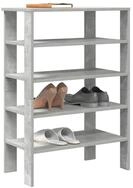 vidaXL Schuhschrank vidaXL Schuhregal Betongrau 61x32x87,5 cm Holzwerkstoff
