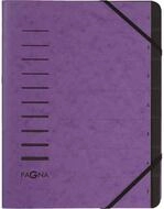 PAGNA F&auml;chermappe Ordnungsmappe 7 F&auml;cher violett