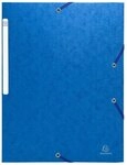 EXACOMPTA Organisationsmappe 25x Sammelmappe + Gummizug 3 Klappen Karton 600g...