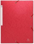 EXACOMPTA Organisationsmappe 25x Sammelmappe + Gummizug 3 Klappen Karton 600g A4 MAXI