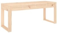 vidaXL Gartenbank 110x38x45 cm Massivholz Kiefer vidaXL Gartenbank 110x38x45 cm Massivholz Kiefer