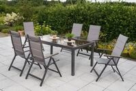 MERXX Garten-Essgruppe &raquo;Trivero&laquo;, (Set, 7-tlg., 5-fach verstellbare...