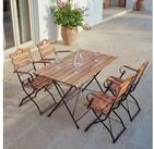 MCW Bierzeltgarnitur MCW-J40-Set, (5-tlg), Gastroqualit&auml;t, Zusammenklappbar