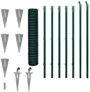 vidaXL Gartenzaun, Eurozaun Stahl 10 x 1,7 m Gr&uuml;n