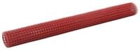 vidaXL Gartenzaun Drahtzaun Stahl mit PVC-Beschichtung 10x1,5 m Rot, (1-St)