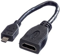VALUE HDMI High Speed Kabel mit Ethernet, HDMI BU - Micro HDMI ST 11.99.5584