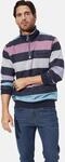 Sweatshirt BABISTA "Sweatshirt NARLON", Herren, Gr. M, blau (dunkelblau gestreift),