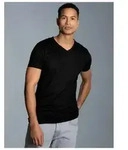 Trigema T-Shirt TRIGEMA V-Shirt aus 100% Lyocell (1-tlg) schwarz M (46/48)