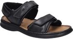 Sandale JOSEF SEIBEL "Rafe, schwarz", Herren, Gr. 40, schwarz, Obermaterial: 100%