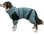TRIXIE Hundemantel Bademantel und Hausoverall - petrol bunt 380.0 L x 450.0 B x...