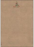 Sigel Designpapier Weihnachtsbriefpapier Christmas Apples Motiv DIN A4 100 g/qm...