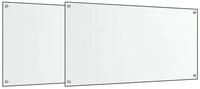 vidaXL K&uuml;chenr&uuml;ckwand 80 x 40 x 06 cm K&uuml;chenr&uuml;ckwand Spritzschutz 2 Stk