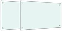 vidaXL K&uuml;chenr&uuml;ckwand 70 x 50 x 06 cm K&uuml;chenr&uuml;ckwand Spritzschutz 2 Stk...