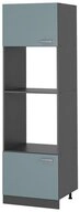 Vicco Mikrowellenumbauschrank R-Line, Blau-Grau/Anthrazit, 60 cm (1-St)