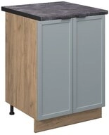 Vicco Unterschrank Fame-Line, Hellblau-grau/Goldkraft Eiche, 60 cm, AP Anthrazit