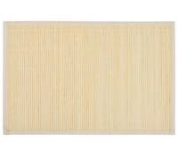 vidaXL Platzset, 6 Bambus-Platzdeckchen 30 x 45 cm Natur