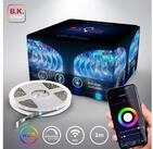 B.K.Licht LED-Streifen, Smart Home LED Stripe/Band 2m inkl. USB WiFi...