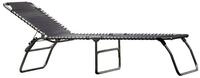 Fiam Gartenliege Amigo XXL aus Aluminium, Schwarz, 3-fach verstellbare...