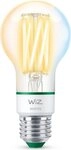 WiZ LED-Leuchtmittel Smarte LED Gl&uuml;hbirne Wi-Fi BLE 60W A60 E27 Transparent,...