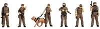 NOCH Modelleisenbahn-Figur H0 Figuren Polizei Sondereinsatzkommando 15079