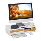 relaxdays Monitorst&auml;nder mit Schubladen, (bis 25.3 Zoll, 1-tlg)