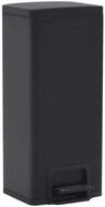 vidaXL M&uuml;lleimer, mit Pedal Anti-Fingerabdruck 30 L Schwarz Edelstahl