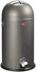 WESCO M&uuml;lleimer Kickmaster, Abfallsammler mit D&auml;mpfer, 33 Liter