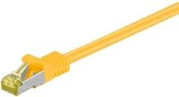 Goobay RJ45 Patchkabel CAT 6A S/FTP (PiMF) 500 MHz mit CAT 7 Rohkabel Gelb 20