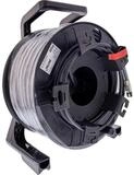 Inline Netzwerk-Kabeltrommel Outdoor, Cat.6A PUR RJ45, 90m, schwarz LAN-Kabel