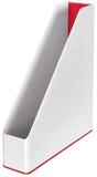 LEITZ Stehsammler LEITZ Stehsammler WOW Duo Colour 53621026 perlwei&szlig;/rot...