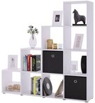 VCM Standregal B&uuml;cherregal Napoli H. 139 x B. 143 x T. 29 cm, Holzregal...