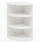 Wohnling Eckregal WL5.843 Wei&szlig; WL5.843 30x60x30 cm Wandregal Holz-Regal...