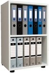 VCM Standregal Holz B&uuml;ro Regal B&uuml;cher Ordner Aktenregal Ulas 2f, 1-tlg.