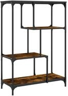 vidaXL B&uuml;cherregal B&uuml;cherregal 3 Ebenen 81 x 36 x 115 cm R&auml;uchereiche, 1-tlg.