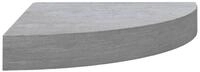 vidaXL Wandregal, Eck-Schweberegal Betongrau 35x35x3,8 cm MDF