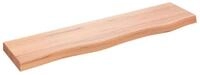 vidaXL Regal Wandregal Hellbraun 80x20x4 cm Massivholz Eiche Behandelt, 1-tlg.
