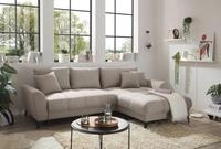 ED EXCITING DESIGN Ecksofa Bern L-Form, mit Bettfunktion, Bettkasten & 3...