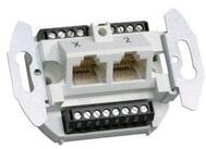 Hager Tehalit UAE Anschlussdose 2-fach 8/8 polig G 3120 Installationskabel