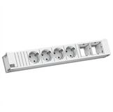 Bachmann CONI 4xCEE7/3 2xCM 0,2m GST18 RAL9010 Einbau-Tischsteckdosenleiste