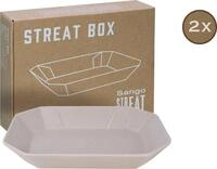 CreaTable Servierschale Box, Steinzeug, (Set, 2-tlg), Snackschale, Topaktueller