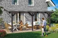 Skanholz Terrassendach Bormio, BxT: 541x350 cm, Bedachung Doppelstegplatten