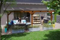 Skanholz Terrassendach Bormio, BxT: 648x400 cm, Bedachung Doppelstegplatten