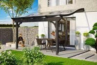 Skanholz Terrassendach Verona, BxT: 434x289 cm, Bedachung Doppelstegplatten