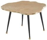 Wohnling Couchtisch WL6.673 Baumscheibe Metall Sofatisch 64x64x37 Tisch