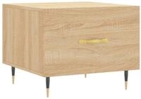 vidaXL Couchtisch Couchtisch Sonoma-Eiche 50x50x40 cm Holzwerkstoff (1-St)