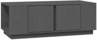 vidaXL Couchtisch Couchtisch Grau 110x50x40 cm Massivholz Kiefer (1-St)