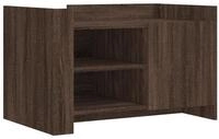 vidaXL Couchtisch Couchtisch Braun Eichen-Optik 80x50x50 cm Holzwerkstoff (1-St)