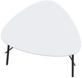 meet Beistelltisch Lazy, Breite 50 cm, mit lackierter Tischplatte