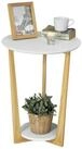 SoBuy Beistelltisch FBT52, Couchtisch Kaffeetisch Balkontisch mit 2 Ablagen